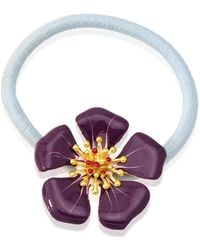 Milou Jewelry - Primrose Flower-Embellished Ponytail Holder - Lyst
