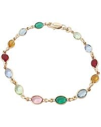 Harfi - Multicolour Gemstone Crystal Plated Bracelet - Lyst