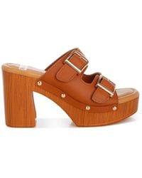 Rag & Co - Kenna Dual Buckle Strap Sandals - Lyst