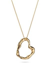 Lulu and Boo Jewellery - Large Molten Heart Solid Nine Carat Necklace - Lyst