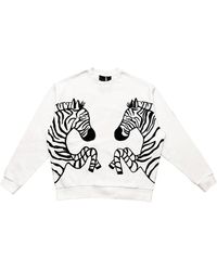 Quillattire - Sweatshirt With Zebras - Lyst