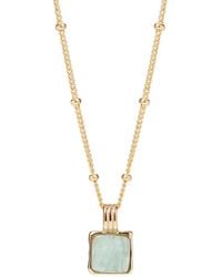 Muru - Amazonite Necklace With Bead Chain - Lyst