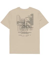 Anchor and Crew - Neutrals Desert Dust Gustatory London Coffee Scene Organic Cotton Embroidered T-Shirt - Lyst