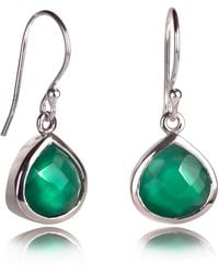 The Jewellery Store London - Pear-Shaped Onyx Earrings - Lyst
