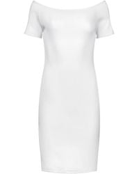 Conquista - Off-Shoulder Fitted Cotton Dress - Lyst