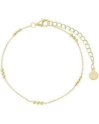 Nazzar - Mini Trio Bead Station Chain Bracelet - Lyst