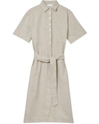 Dāl the Label - Neutrals Linen Shirt Dress Natural - Lyst