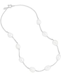 Dower & Hall - Baroque Pearl Chain Necklace - Lyst