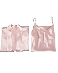 Soft Strokes Silk - Pure Silk Baby Kimono Robe And Slip Dress Gift Set - Lyst