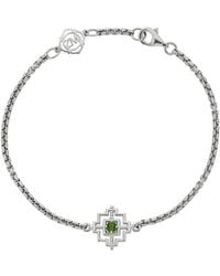Zoe & Morgan - Centred Bracelet Chrome Diopside - Lyst