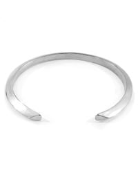 Anchor & Crew Benson Triagonal Maxi Wayfarer Silver Bangle - Metallic