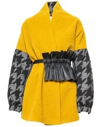 ARTISTA - Iris Kimono Style Overlapped Coat - Lyst
