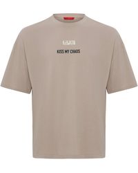 Pcfg - Neutrals Pure Cotton Regular Fit Tshirt - Lyst