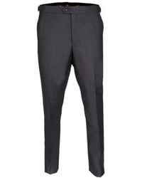 DAVID WEJ - Aldo Plain Dress Trousers With Side Adjusters – Charcoal - Lyst