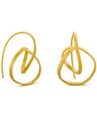 Joidart - Medium Golden Earrings Embolic - Lyst