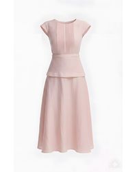 Georgette - Powder Midi Dress - Lyst