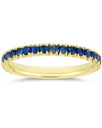Dinny Hall - Minnow Medium Sapphire Three Quarter Eternity Ring - Lyst
