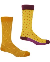 Peper Harow - Made in England - Polka Stripe Butterscotch & Pin Polka Honey Socks Bundle - Lyst