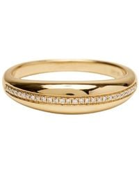 Öugie - The Dome Ring With Diamond Line - Lyst