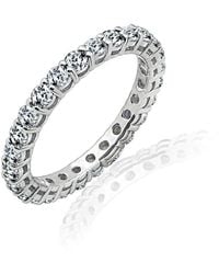 Diamonbliss - 2.5Mm Round Cut Eternity Ring - Lyst