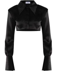Vestiaire d'un Oiseau Libre - Cropped Silk Skirt - Lyst
