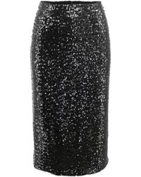 Noria Anis - Glitz Sequined Midi Pencil Skirt - Lyst