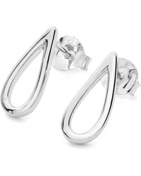 Lucy Quartermaine - Solid Sterling Petal Studs - Lyst