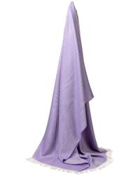 Kinalba - Marquee Lilac Herringbone Cashmere & Silk Stole - Lyst