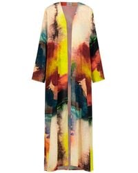 DHARA SHETH DUBAI - 'Enigma Abstract Print Long Kimono Made With Natural Fabric - Lyst