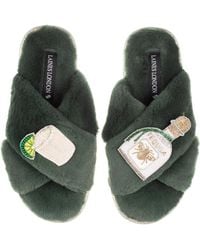 Laines London - Classic Laines Slippers With Agave Tequila Brooches - Lyst