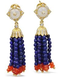 Bellus Domina - Lapis Lazuli Tassel Earrings - Lyst