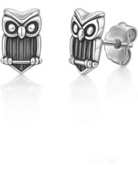 Unaloe - Sterling Owl Earrings – Protection, Wisdom And Intuition – Talisman – Jewellery For - Lyst