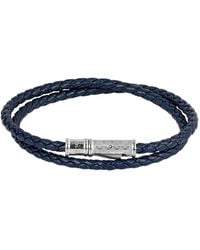 Tateossian - Thompson Lucky Clover Double Wrap Bracelet - Lyst