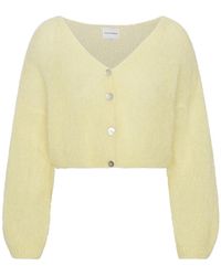 American Dreams - Cornelia Cropped Cardigan Light - Lyst