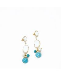Addicted - Demetra Earrings With Pearl - Lyst