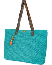 Springmoonatelier - Handcrafted Raffia Bag On Clouds - Lyst