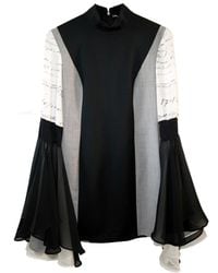 Laura Daili - Silk Sleeve Mini Dress - Lyst