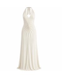 Maison De Gala - Neutrals Sienna Ivory Halter Dress - Lyst