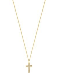 Esterah - Pearl Cross Necklace - Lyst