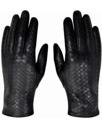 London Atelier Byproduct - Woven Leather Short Gloves - Lyst