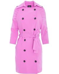 AVENUE No.29 - Mini Trench Dress With Raglan Sleeves - Lyst