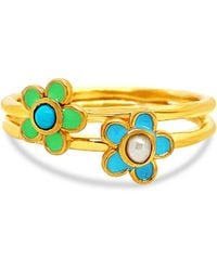 GEM BAZAAR - Fleury Double Band Ring - Lyst