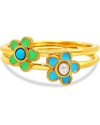 GEM BAZAAR - Fleury Double Band Ring - Lyst
