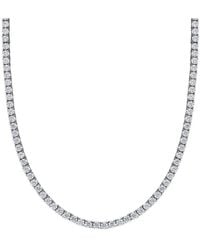 Spero London - Sterling Large Tennis Necklace - Lyst