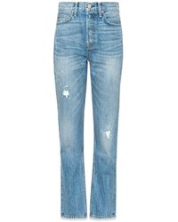 NOEND - Claude High Rise Straight Crop Jeans - Lyst