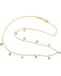 Artisan - Ice Diamond Drop Station Necklace - Lyst