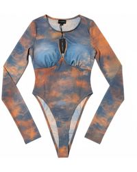 Chuks Collins - Sunset Mesh Bodysuit - Lyst