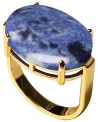 Crystalline Jewellery - Sodalite Oval Ring - Lyst