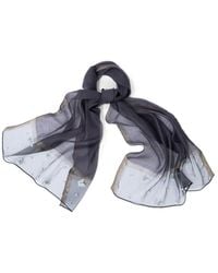 Saachi - Butterfly Detail Silk Scarf - Lyst