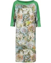Conquista - Garden Bloom Midi Dress With Batwing Sleeves - Lyst